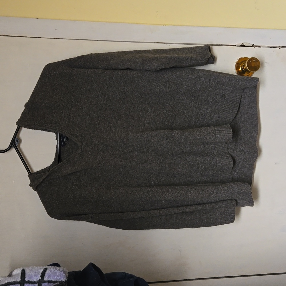 Dark gray sweater with hood, size small by American eagle outfitters